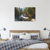 Kaweah rivier in Sequoia National Park Canvas Afdruk (Insitu (Slaapkamer))
