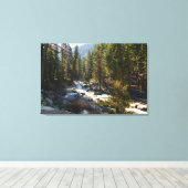 Kaweah rivier in Sequoia National Park Canvas Afdruk (Insitu (Houten vloer))