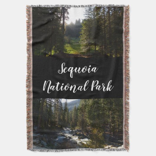 Kaweah rivier in Sequoia National Park Deken (Voorkant Verticaal)