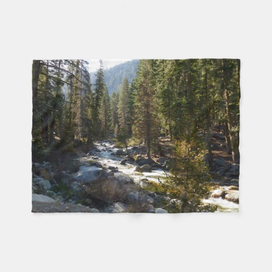 Kaweah rivier in Sequoia National Park Fleece Deken (Voorkant (Horizontaal))