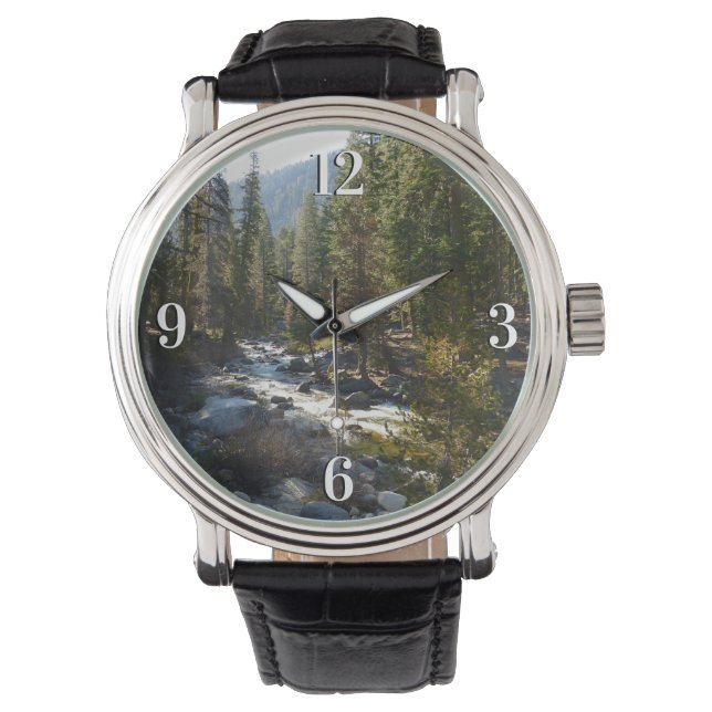 Kaweah rivier in Sequoia National Park Horloge (Voorkant)