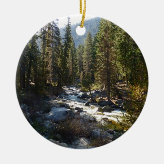 Kaweah rivier in Sequoia National Park Keramisch Ornament (Voorkant)