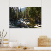 Kaweah rivier in Sequoia National Park Poster (Keuken)