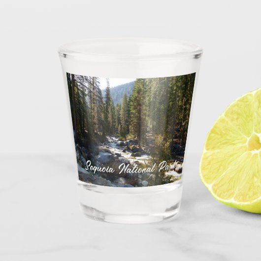 Kaweah rivier in Sequoia National Park Shot Glas (Voorkant)