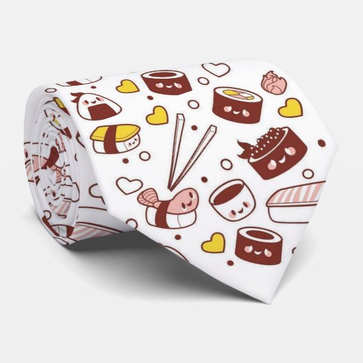 Kaweii sushi-stropdas :D! Stropdas (Opgerold)