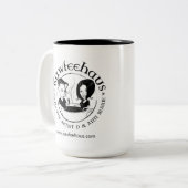 kawfeehaus tweekleurige koffiemok (Voorkant links)