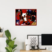 Kawhi Leonard Game Winner Celebration Poster (Thuiskantoor)