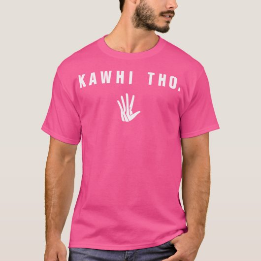 Kawhi Tho (wit lettertype) T-shirt (Voorkant)
