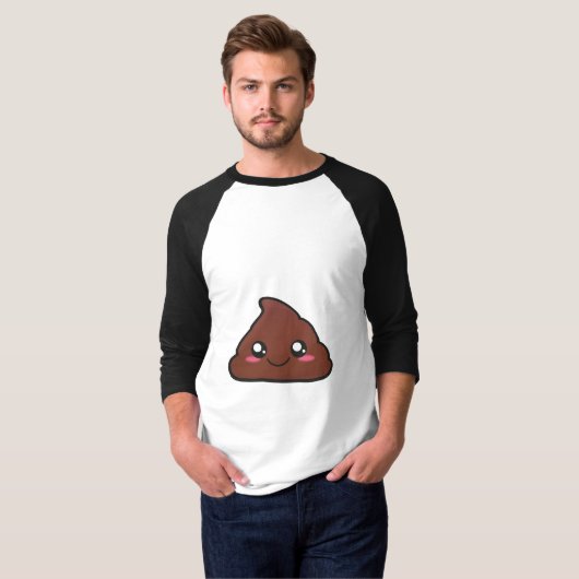 kawii poop shirt (Voorkant volledig)