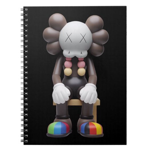 KAWS bij Rest Gedrukt Notitieboek - Unique Artisti (Voorkant)