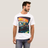kaws cartoon diner t-shirt (Voorkant volledig)