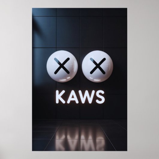 Kaws Companion: Graffiti Splash Poster (Voorkant)
