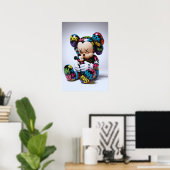 Kaws Companion: Graffiti Splash Poster (Thuiskantoor)