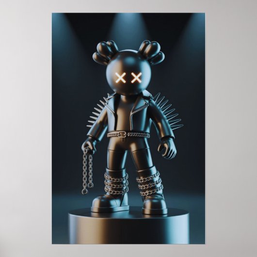 Kaws Companion: Graffiti Splash Poster (Voorkant)