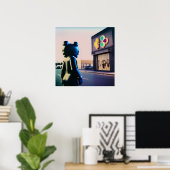 KAWS OP DE WEG POSTER (Thuiskantoor)