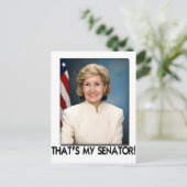 Kay Bailey Hutchison, dat is mijn senator! Briefkaart (Staand voorkant)