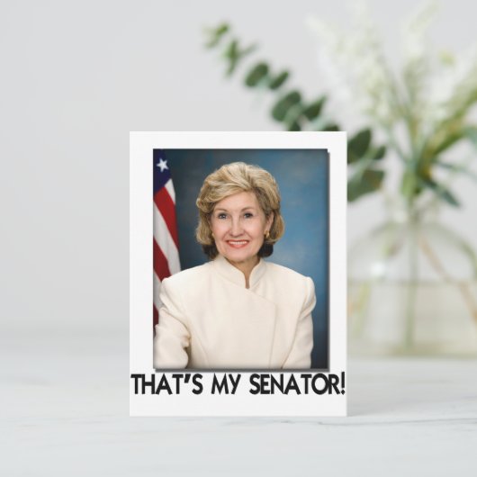 Kay Bailey Hutchison, dat is mijn senator! Briefkaart (Staand voorkant)