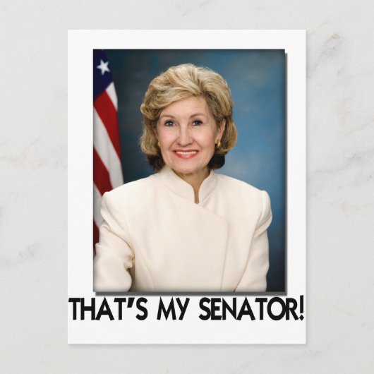 Kay Bailey Hutchison, dat is mijn senator! Briefkaart (Voorkant)