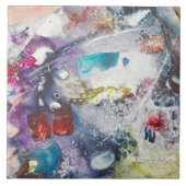 Kay Cassill Ceramic Tile: "Fish Fry" Tegeltje (Voorkant)