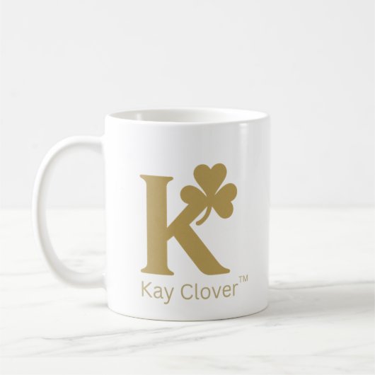 Kay Clover™ Signature Mok – Gouden Monogram (Links)
