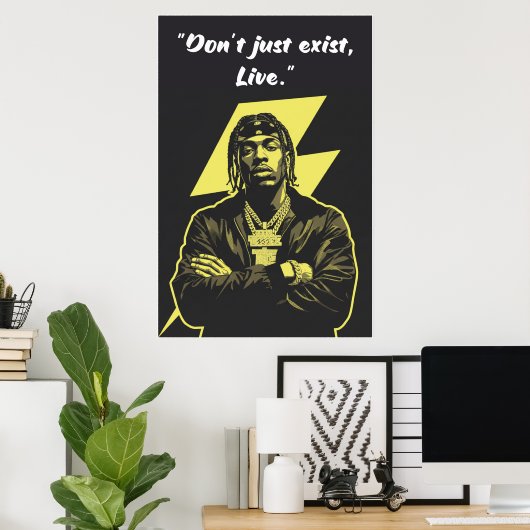 Kay Flock Poster – Don’t Just Exist Live (Thuiskantoor)