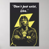 Kay Flock Poster – Don’t Just Exist Live (Voorkant)