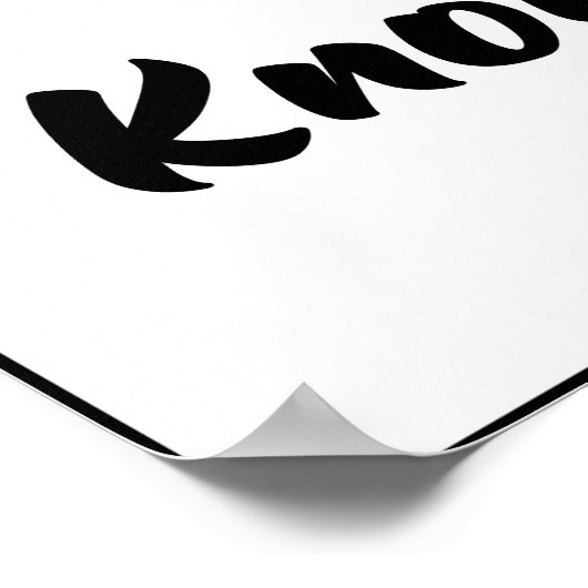 Kay Flock Poster – Know Your Worth Motivation Art (Hoek)