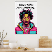 Kay Flock Poster – Less Perfection (Keuken)