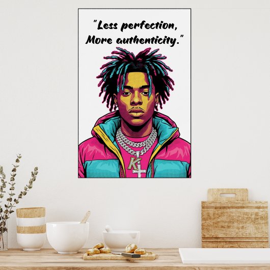 Kay Flock Poster – Less Perfection (Keuken)