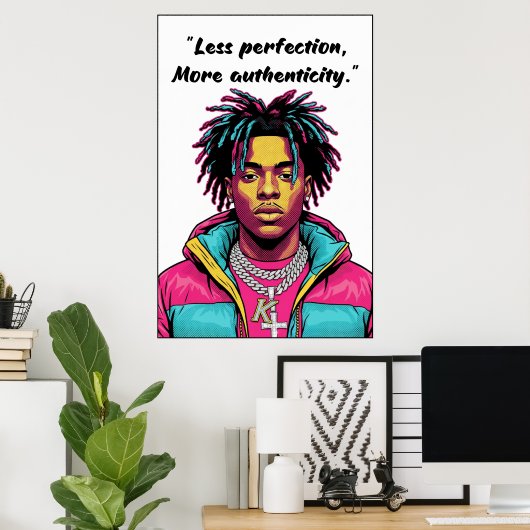 Kay Flock Poster – Less Perfection (Thuiskantoor)