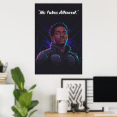 Kay Flock Poster – No Fakes Allowed (Thuiskantoor)