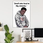 Kay Flock Poster – Small Wins Lead to Big Victorie (Thuiskantoor)