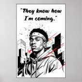 Kay Flock Poster – They Know How I’m Coming (Voorkant)