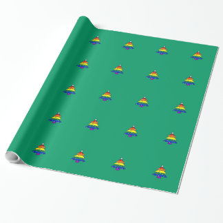 Kay-/lesbische/regenboogpride-kerstinpakpapier Cadeaupapier