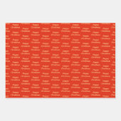 Kay Mannen kerstontbijtkoek Coupure Aangepast Inpakpapier Vel (Voorkant 2)