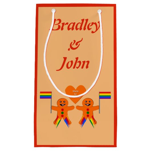 Kay Mannen kerstontbijtkoek Coupure Aangepast Klein Cadeauzakje (Voorkant)