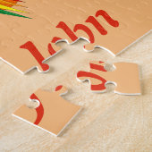 Kay Mannen kerstontbijtkoek Coupure Aangepast Legpuzzel (Zijkant)