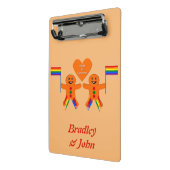 Kay Mannen kerstontbijtkoek Coupure Aangepast Mini Klembord (Angled2)