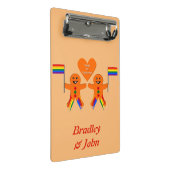 Kay Mannen kerstontbijtkoek Coupure Aangepast Mini Klembord (Schuin)