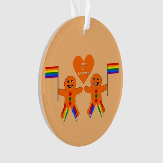 Kay Mannen kerstontbijtkoek Coupure Aangepast Ornament (voorkant)