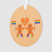 Kay Mannen kerstontbijtkoek Coupure Aangepast Ornament (voorkant)