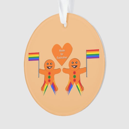 Kay Mannen kerstontbijtkoek Coupure Aangepast Ornament (voorkant)