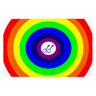 Kay Mannen Round Rainbow Premium Magnet Magneet