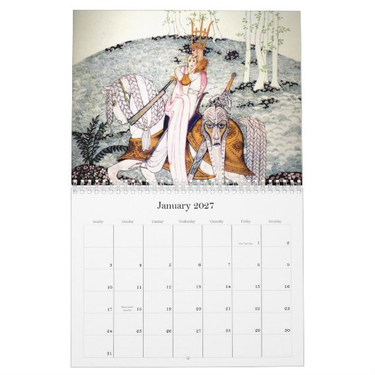Kay Nielsen 2011 Wall Calendar Kalender (Jan 2027)