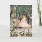 Kay Nielsen Het Afbeelding in Fairy Lake Bedankkaart (Voorkant)