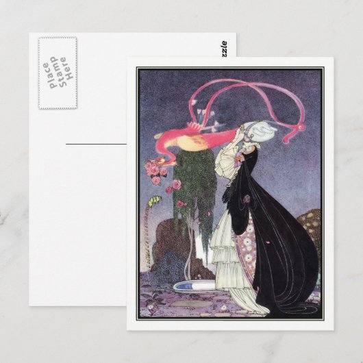 Kay Nielsen - in poeder en crinoline Briefkaart (Voorkant / Achterkant)