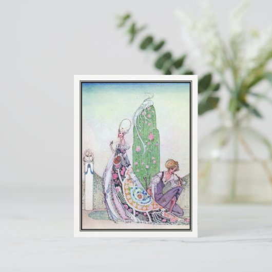 Kay Nielsen - in poeder en crinoline Briefkaart (Staand voorkant)