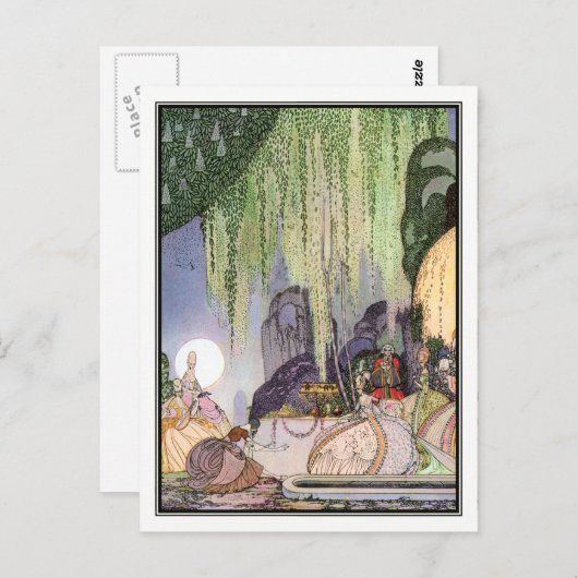 Kay Nielsen - in poeder en crinoline Briefkaart (Voorkant / Achterkant)