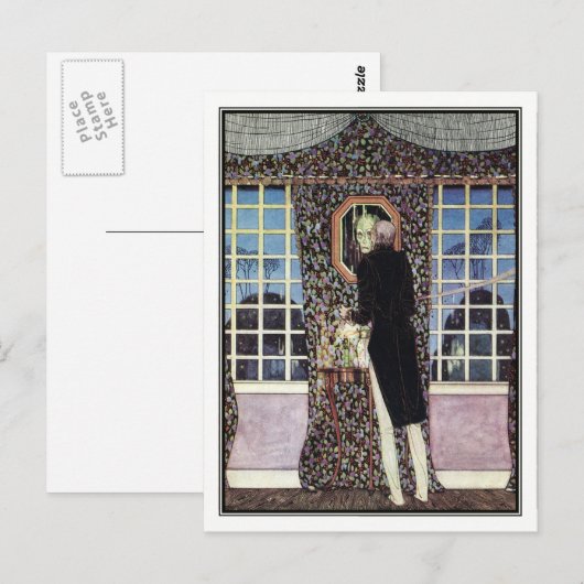 Kay Nielsen - in poeder en crinoline Briefkaart (Voorkant / Achterkant)