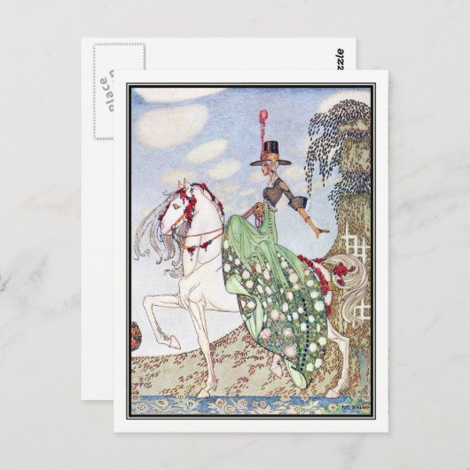 Kay Nielsen - in poeder en crinoline Briefkaart (Voorkant / Achterkant)